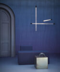 Blauwe kamer met verlichting van Hollands licht Bregje-Nix-Concept-Styling-Interiorstyling